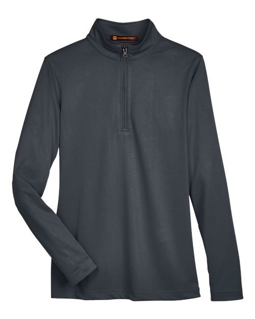Harriton - Women's Advantage Snag Protection Plus Quarter-Zip Pullover - M748W - Image 8