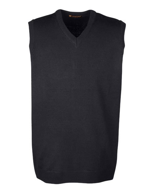 Harriton - Men's Pilblocâ„¢ V-Neck Sweater Vest - M415 - Image 2