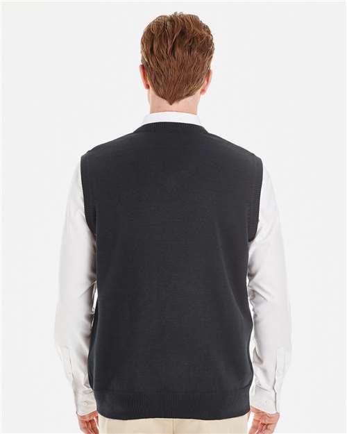 Harriton - Men's Pilblocâ„¢ V-Neck Sweater Vest - M415 - Image 5