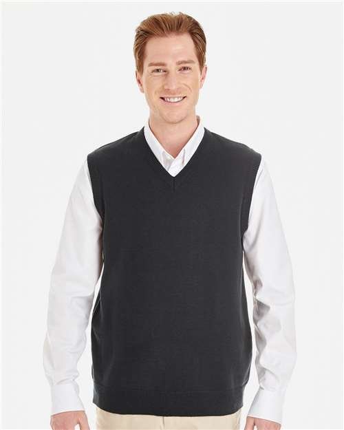 Harriton - Men's Pilblocâ„¢ V-Neck Sweater Vest - M415 - Image 4