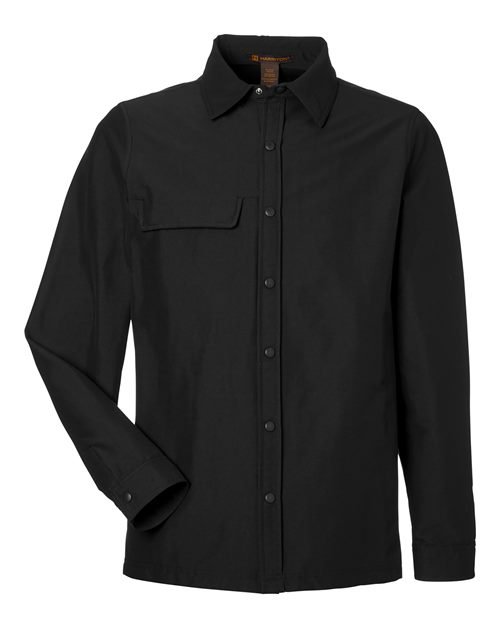 Harriton Unisex Flex Twill Overshirt Jacket - M72 - Image 2