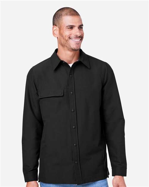 Harriton Unisex Flex Twill Overshirt Jacket - M72 - Image 6