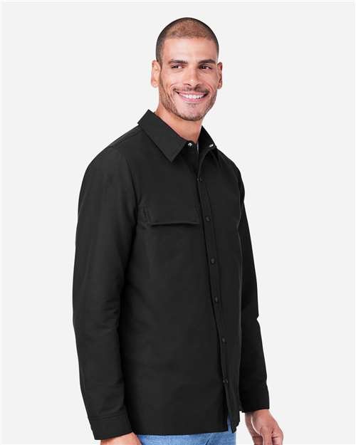 Harriton Unisex Flex Twill Overshirt Jacket - M72 - Image 8