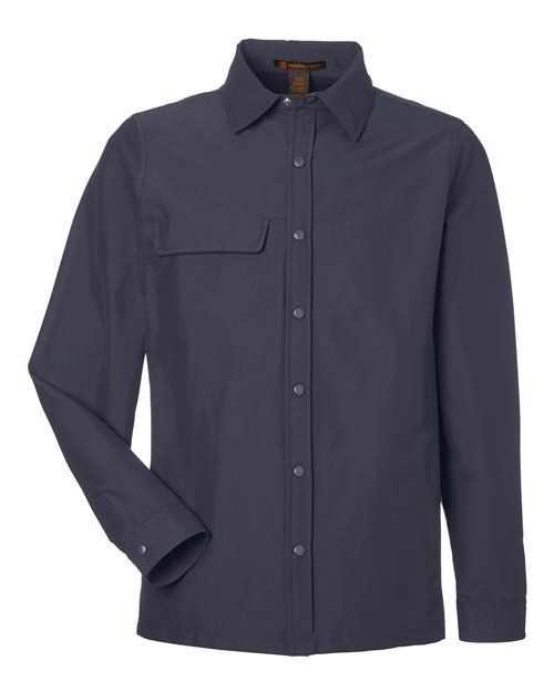 Harriton Unisex Flex Twill Overshirt Jacket - M72 - Image 9