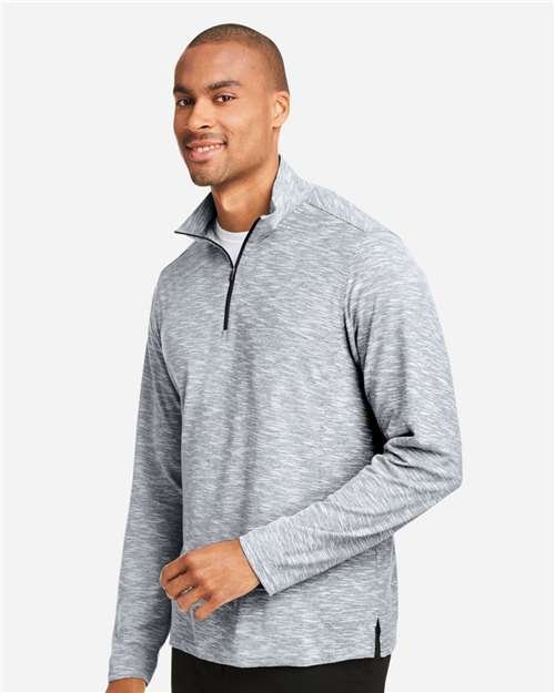 North End - Men's Eclipse Jacquard Quarter-Zip Pullover - NE415 - Image 8