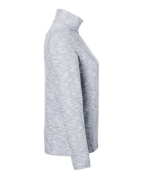 North End - Women's Eclipse Jacquard Quarter-Zip Pullover - NE415W - Image 5