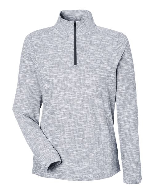 North End - Women's Eclipse Jacquard Quarter-Zip Pullover - NE415W - Image 2