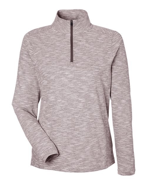North End - Women's Eclipse Jacquard Quarter-Zip Pullover - NE415W - Image 9
