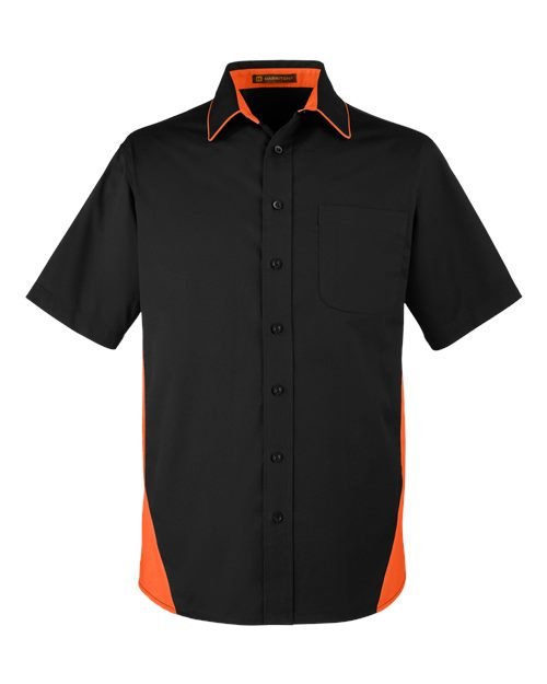 Harriton - Men's Tall Flash IL Colorblock Shirt - M586T - Image 2