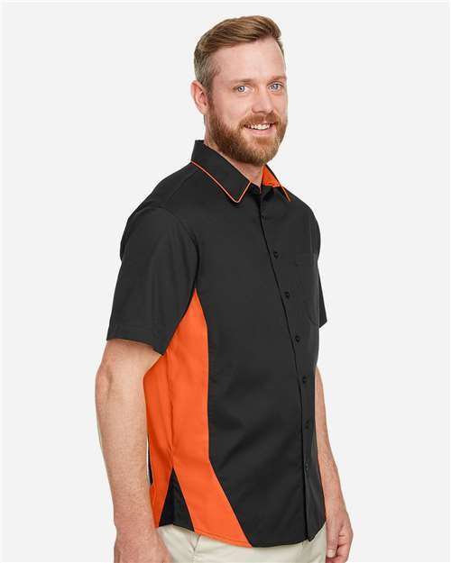 Harriton - Men's Tall Flash IL Colorblock Shirt - M586T - Image 8