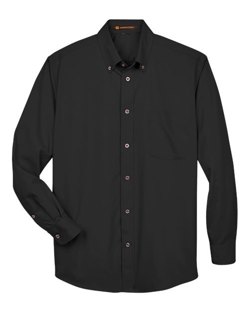 Harriton - Men's Tall Easy Blend™ Twill Dress Shirt - M500T - Image 2