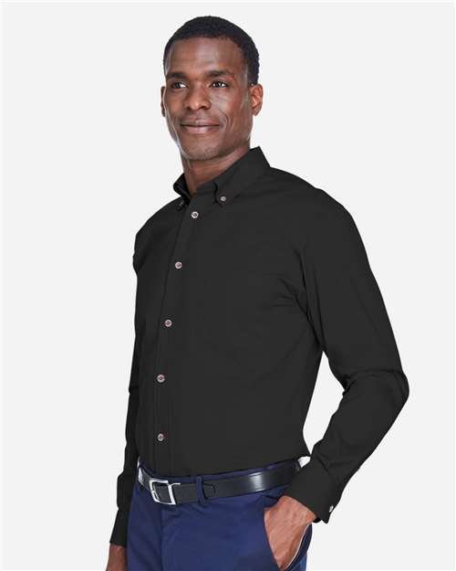 Harriton - Men's Tall Easy Blend™ Twill Dress Shirt - M500T - Image 7