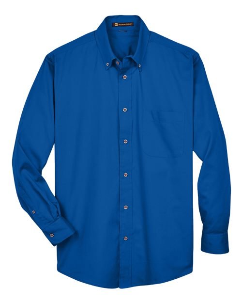 Harriton - Men's Tall Easy Blend™ Twill Dress Shirt - M500T - Image 8