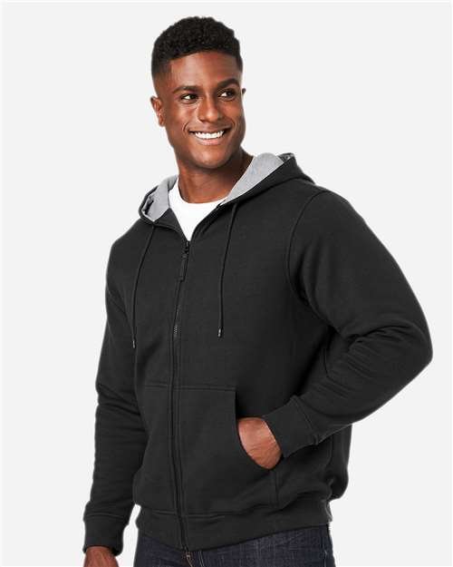 Harriton - Unisex ClimaBlocâ„¢ Lined Heavyweight Hooded Sweatshirt - M711 - Image 8