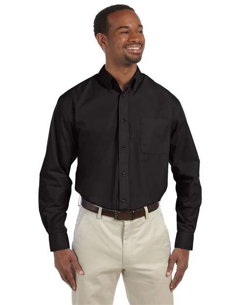 Harriton - Men's Essential Poplin - M510 - Image 3