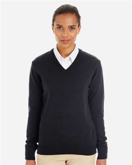 Harriton - Women's Pilbloc V-Neck Sweater - M420W - Image 4