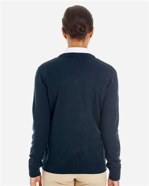 Harriton - Women's Pilbloc V-Neck Sweater - M420W - Image 9