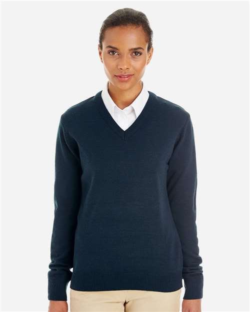 Harriton - Women's Pilbloc V-Neck Sweater - M420W - Image 8