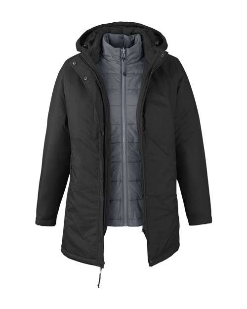 CORE365 - Women's Inspire 3-in-1 Jacket with Insulated Liner - CE725W - Image 2