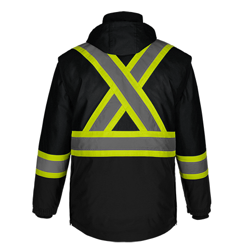 L01275 - Kenworth - Hi-Vis 5in1 Parka with Detachable Hood - Image 6