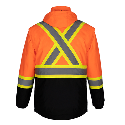 L01275 - Kenworth - Hi-Vis 5in1 Parka with Detachable Hood - Image 2