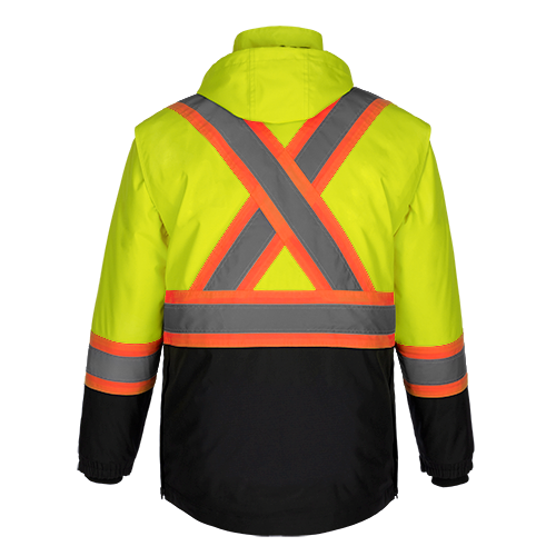L01275 - Kenworth - Hi-Vis 5in1 Parka with Detachable Hood - Image 10