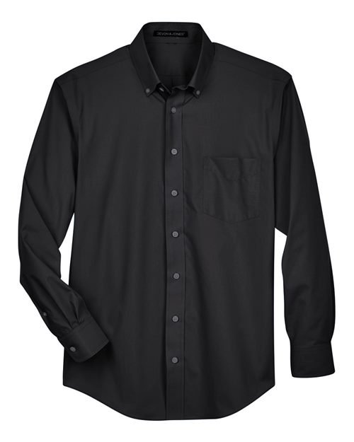 Devon & Jones - Men's Crown Collection® Broadcloth Woven Dress Shirt - D620 - Image 2