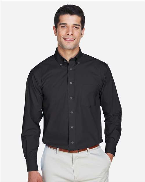 Devon & Jones - Men's Crown Collection® Broadcloth Woven Dress Shirt - D620 - Image 5