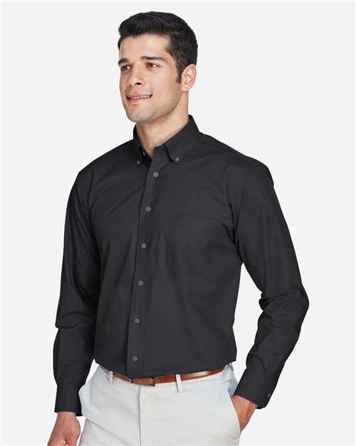 Devon & Jones - Men's Crown Collection® Broadcloth Woven Dress Shirt - D620 - Image 7