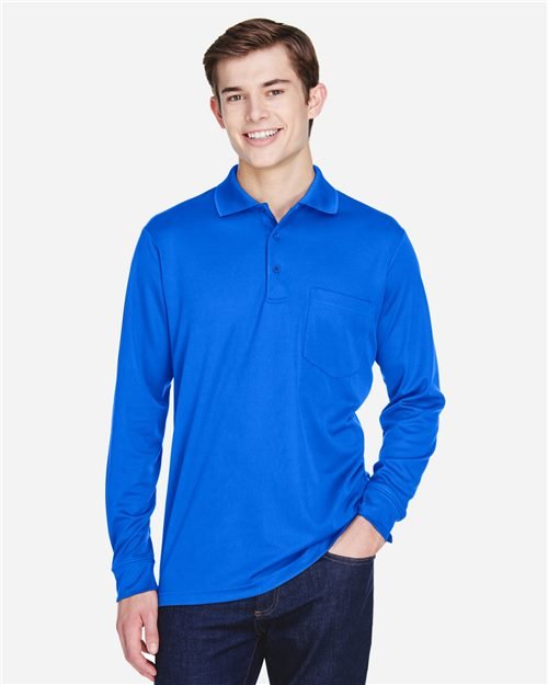CORE365 Men's Pinnacle Performance Long Sleeve Piqué Polo with Pocket - 88192P - Image 3