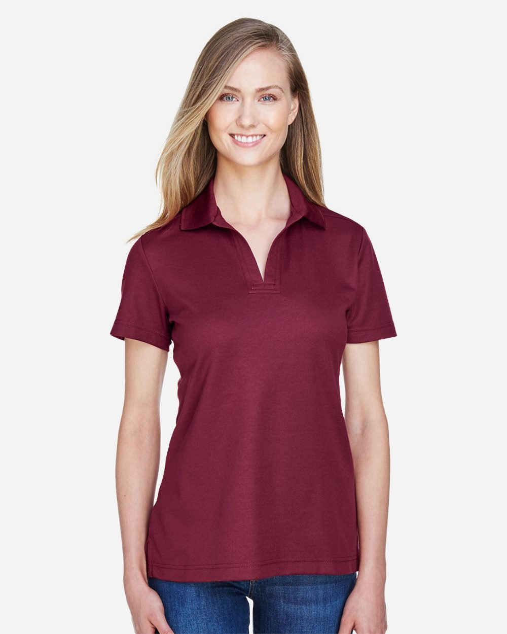 Devon & Jones Women's CrownLux Performance® Plaited Polo - DG20W