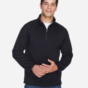 Devon & Jones - Unisex Bristol Sweater Fleece Quarter-Zip Pullover - DG792