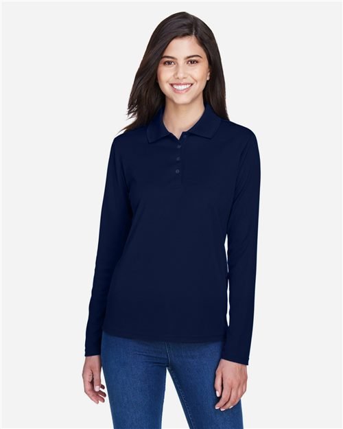 CORE365 Women's Pinnacle Performance Long Sleeve Piqué Polo - 78192 - Image 3