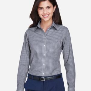 Devon & Jones Women's Crown Collection® Gingham Check Woven Dress Shirt - D640W