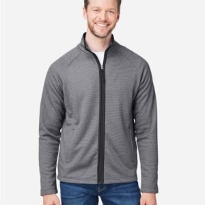 CORE365 - Men's Venture Heathered Stripe Full-Zip Jacket - CE72