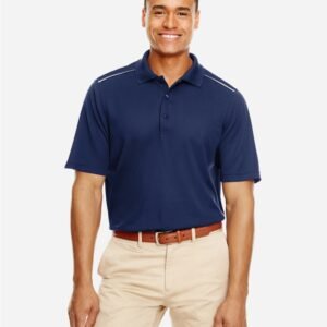 CORE365 Men's Radiant Performance Piqué Polo with Reflective Piping - 88181R