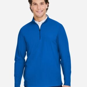 Devon & Jones - Men's CrownLux Performance® Windsor Welded Quarter-Zip Pullover - DG410