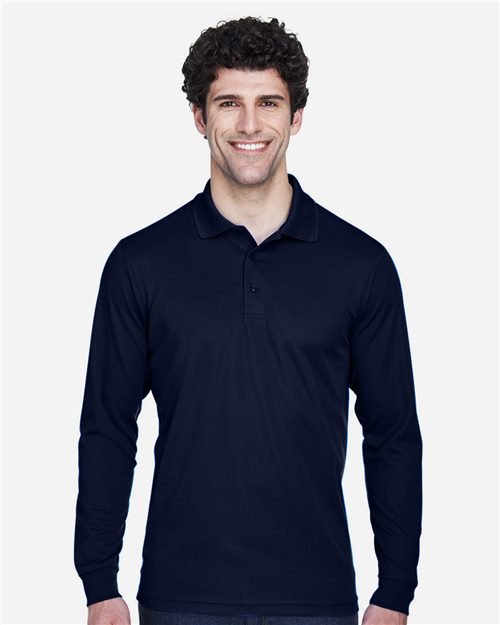 CORE365 - Men's Tall Pinnacle Performance Long Sleeve Piqué Polo - 88192T - Image 3
