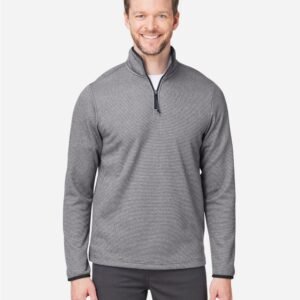 CORE365 - Men's Venture Heathered Stripe Quarter-Zip Pullover - CE73