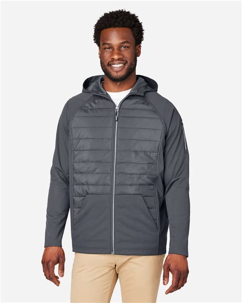 CORE365 - Unisex Techno Lite Hybrid Hooded Jacket - CE808 - Image 3