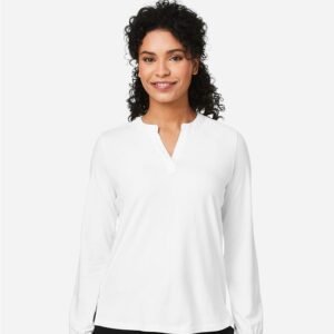 Devon & Jones Women's Raleigh Half-Placket Knit Top - DP122W