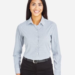 Devon & Jones Women's CrownLux Performance® Micro Windowpane Woven Dress Shirt - DG540W