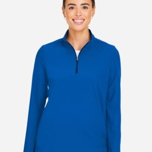 Devon & Jones - Women's CrownLux Performance® Windsor Welded Quarter-Zip Pullover - DG410W