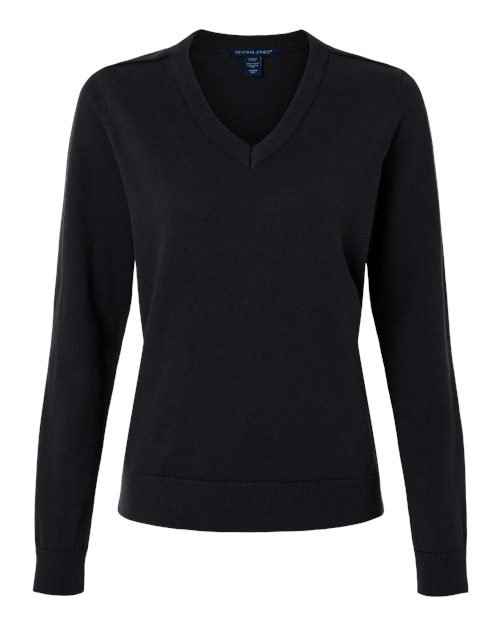 Devon & Jones Women's New Classics V-Neck Sweater - DG445W - Image 2
