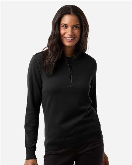 Devon & Jones - Women's New Classics Quarter-Zip Sweater - DG446W - Image 6