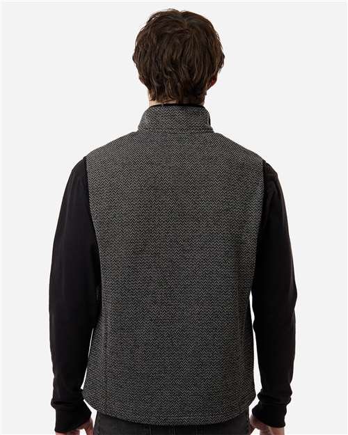 North End - Men's Jasper Jacquard Fleece Vest - NE731 - Image 7