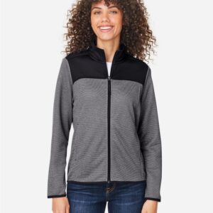 CORE365 - Women's Venture Heathered Stripe Hybrid Jacket - CE74W