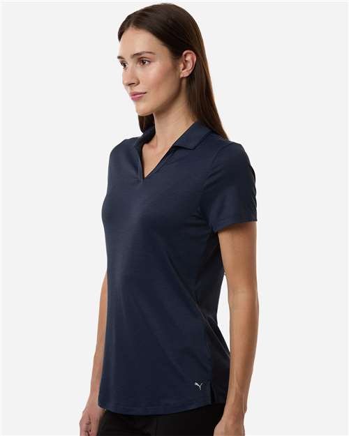 Puma Golf - Womens Icon Heather Polo - 631051 - Image 8