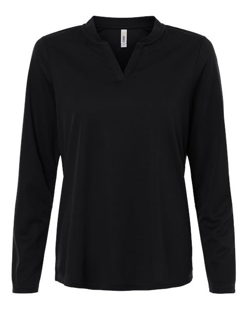 CORE365 - Women's Nova Performance Long Sleeve Pique Polo - CE108LW - Image 2