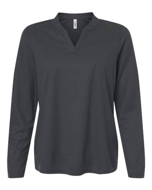 CORE365 - Women's Nova Performance Long Sleeve Pique Polo - CE108LW - Image 6